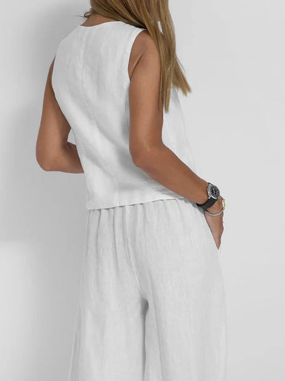 Gilet da Donna in Lino Leggero - Stile Versatile