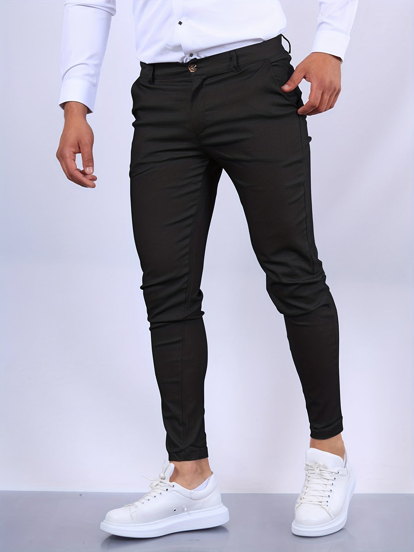 Rico - Pantaloni skinny-fit in premium stretch per uomo