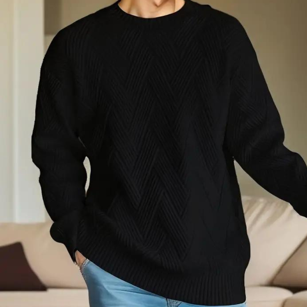 Marco - Pullover elegante da uomo con motivo a righe raffinato