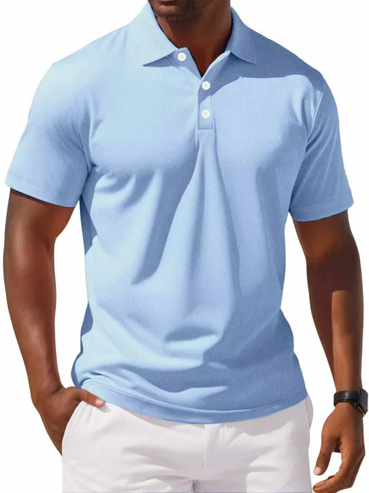 Polo in Cotone da Uomo Taglio Classico