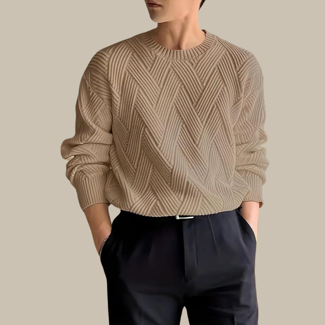 Marco - Pullover elegante da uomo con motivo a righe raffinato