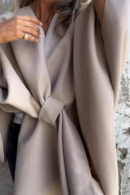 Cappotto Cape Truus con Scollatura a V