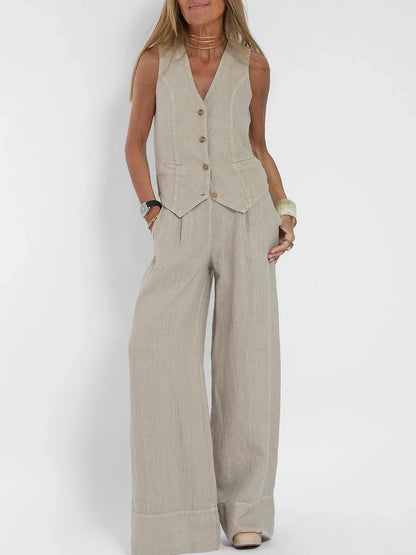 Gilet da Donna in Lino Leggero - Stile Versatile
