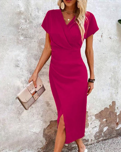 Abito Elegante da Festa con Spacco Frontale per Eventi Glamour Stile Italiano