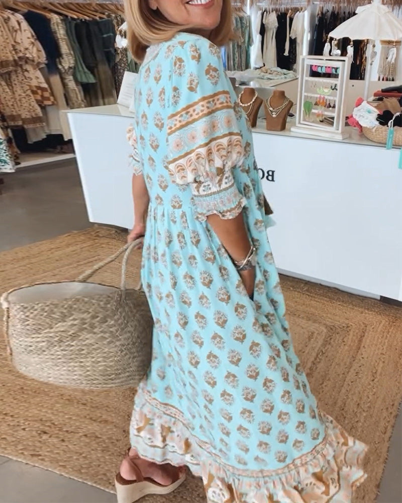 Abito Estivo Boho Chic per Stile e Comfort Senza Sforzo Stile Italiano
