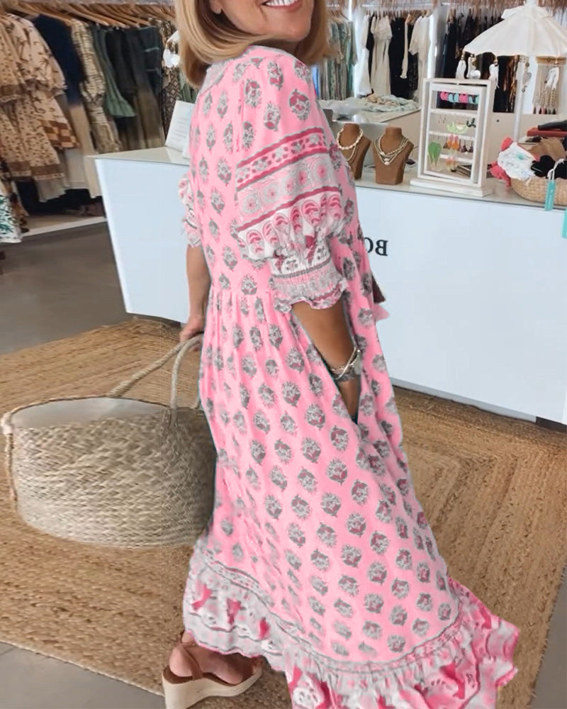 Abito Estivo Boho Chic per Stile e Comfort Senza Sforzo Stile Italiano