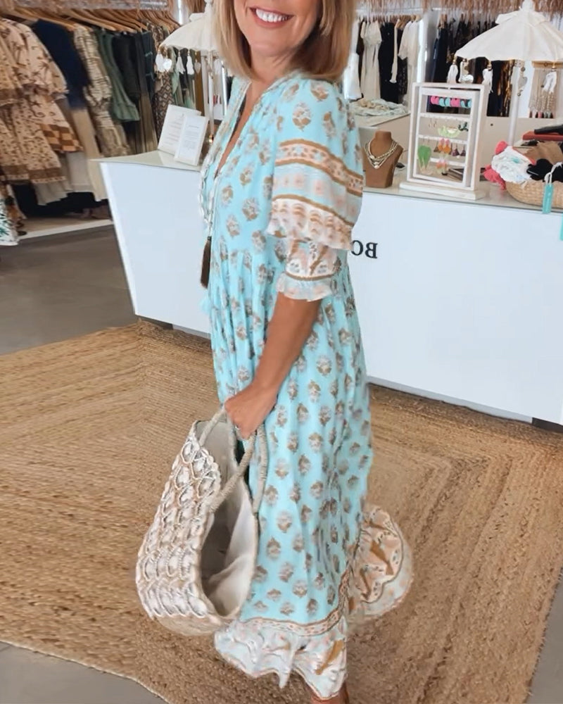 Abito Estivo Boho Chic per Stile e Comfort Senza Sforzo Stile Italiano