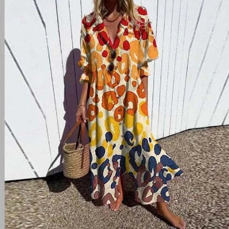 Abito Estivo Boho per Donne - Stile e Comfort Senza Sforzo Stile Italiano