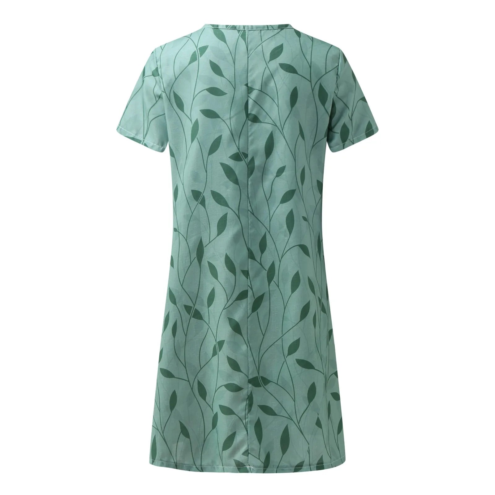 Abito Estivo Elegante con Scollatura a V per uno Stile Senza Sforzo Stile Italiano