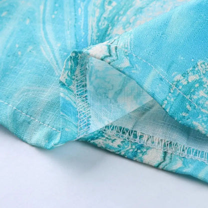 Abito Estivo Elegante con Scollatura a V per uno Stile Senza Sforzo Stile Italiano