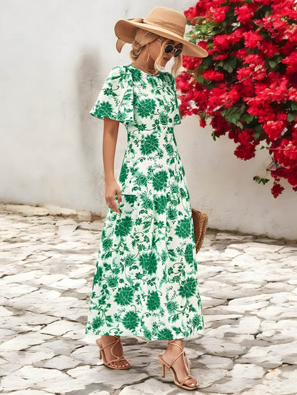 Abito Estivo Senza Schiena Bloom Haven con Fiocco per uno Stile Senza Sforzo Stile Italiano