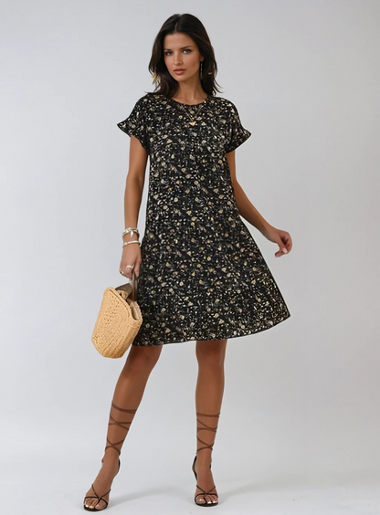 Abito Estivo a Strati Blossom Flow per un'Eleganza Senza Sforzo Stile Italiano