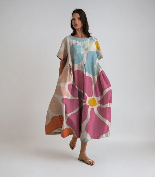Abito Maxi Boho Floreale per uno Stile Estivo Senza Sforzo Stile Italiano