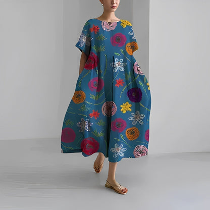 Abito Maxi Boho Floreale per uno Stile Estivo Senza Sforzo Stile Italiano