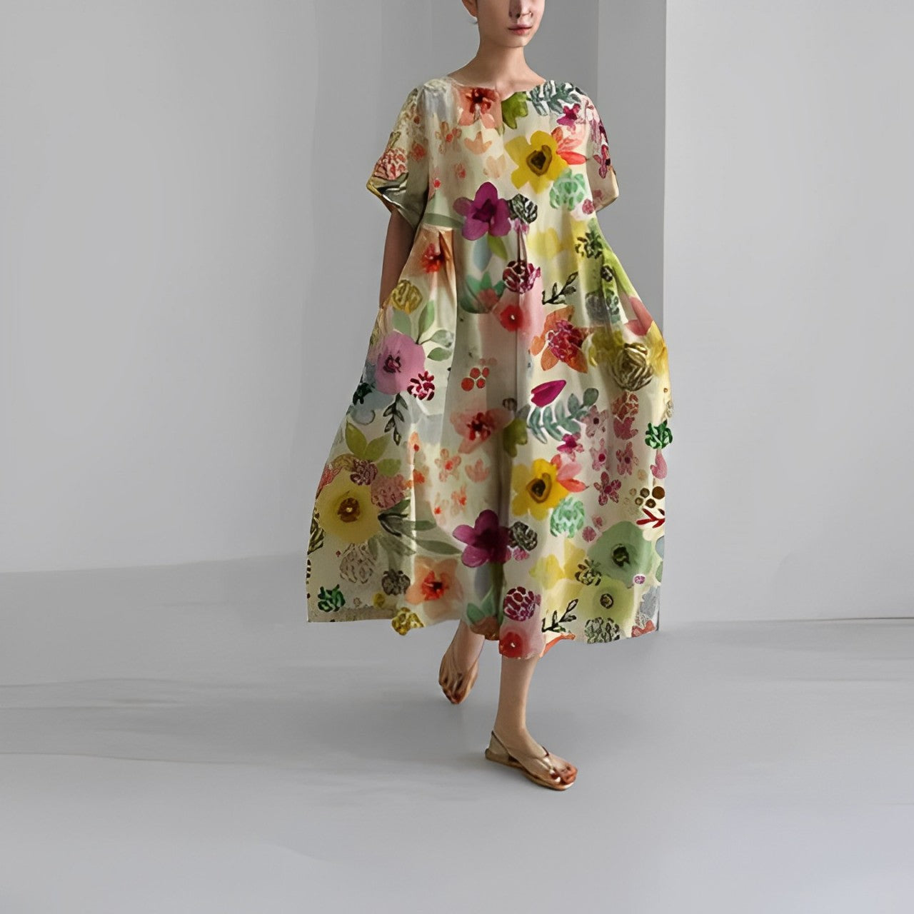 Abito Maxi Boho Floreale per uno Stile Estivo Senza Sforzo Stile Italiano