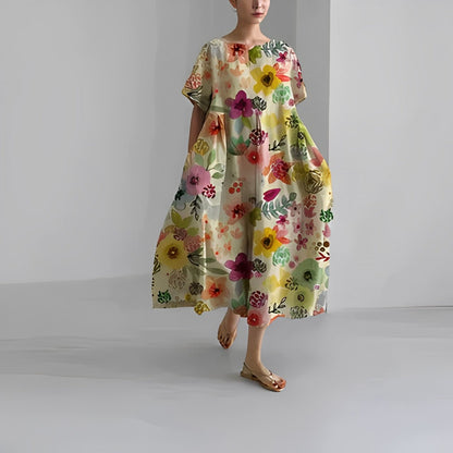 Abito Maxi Boho Floreale per uno Stile Estivo Senza Sforzo Stile Italiano