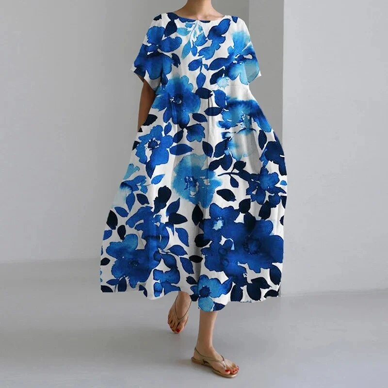 Abito Maxi Boho Floreale per uno Stile Estivo Senza Sforzo Stile Italiano