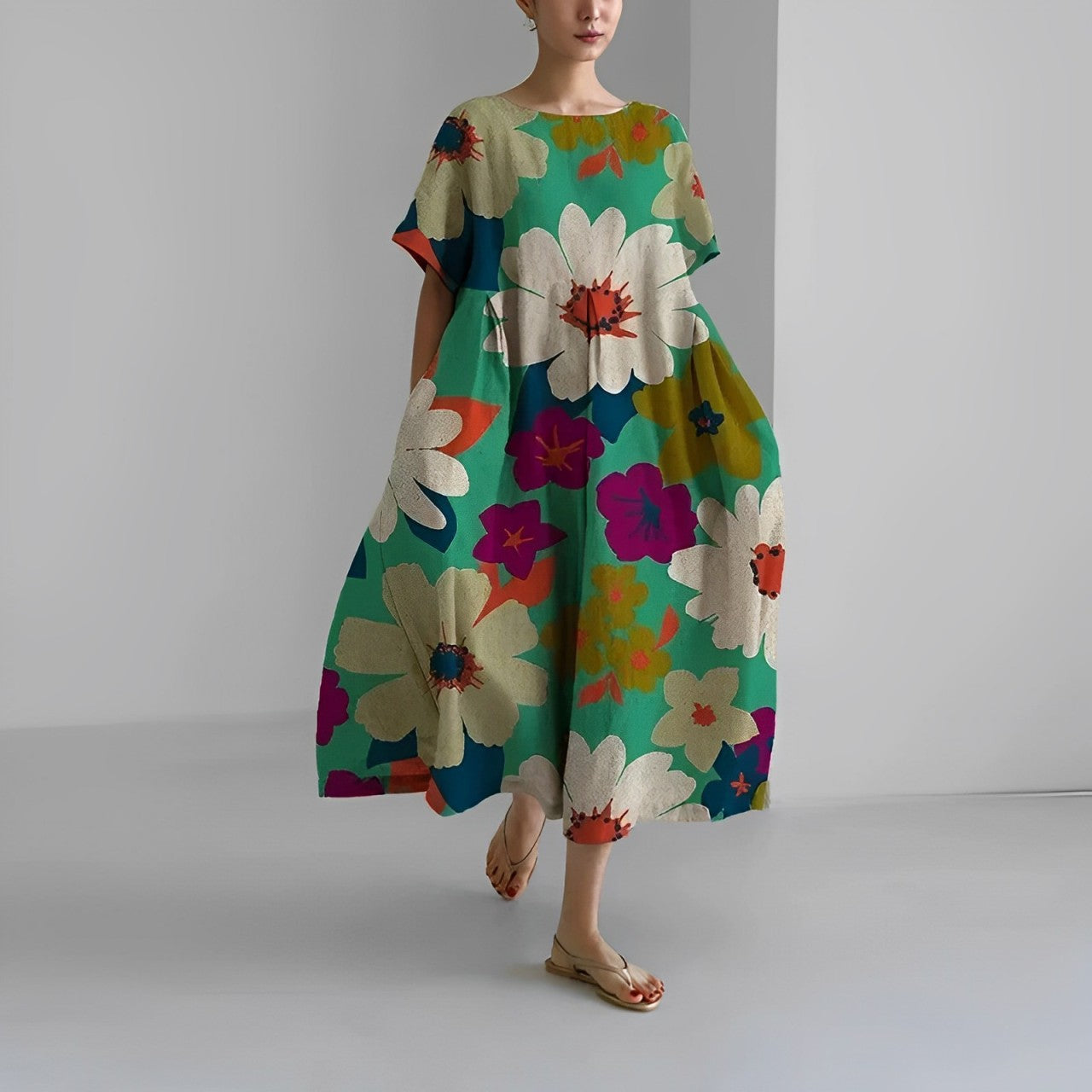 Abito Maxi Boho Floreale per uno Stile Estivo Senza Sforzo Stile Italiano