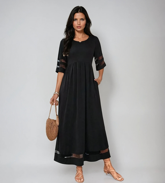 Abito Maxi Elegante per Eventi Estivi e Uscite Informali Stile Italiano