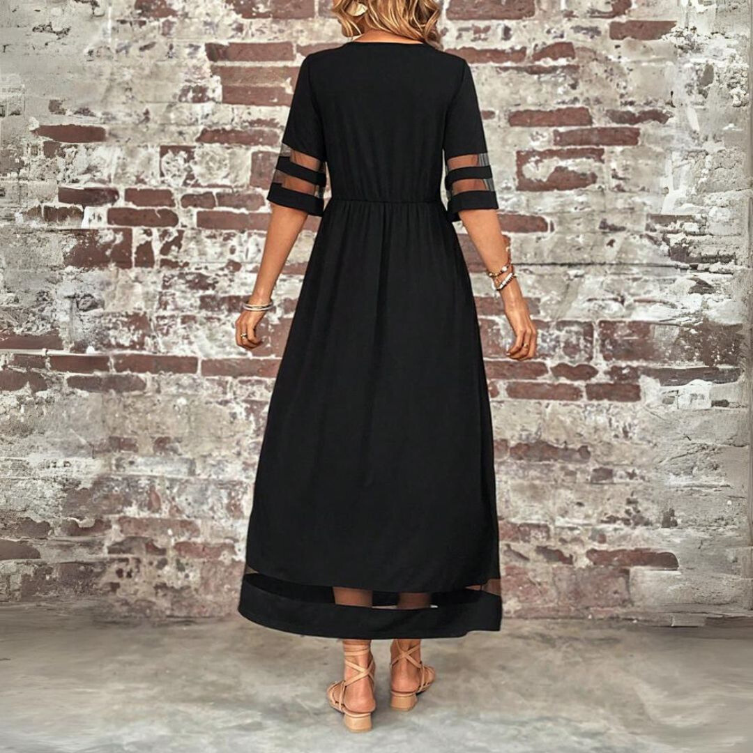 Abito Maxi Elegante per Eventi Estivi e Uscite Informali Stile Italiano
