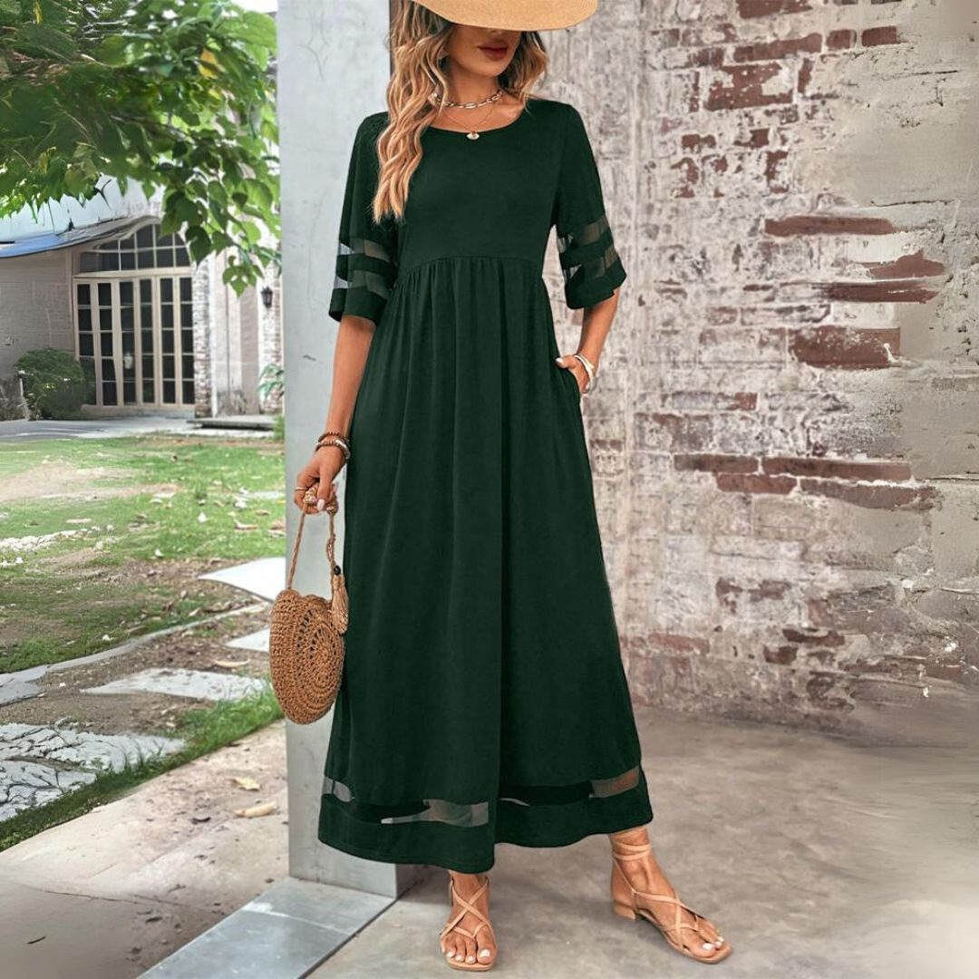 Abito Maxi Elegante per Eventi Estivi e Uscite Informali Stile Italiano