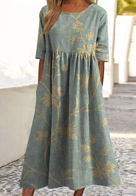 Abito Maxi Senza Maniche Casual per uno Stile Estivo Senza Sforzo Stile Italiano