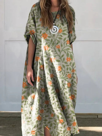 Abito Maxi Senza Maniche Casual per uno Stile Estivo Senza Sforzo Stile Italiano
