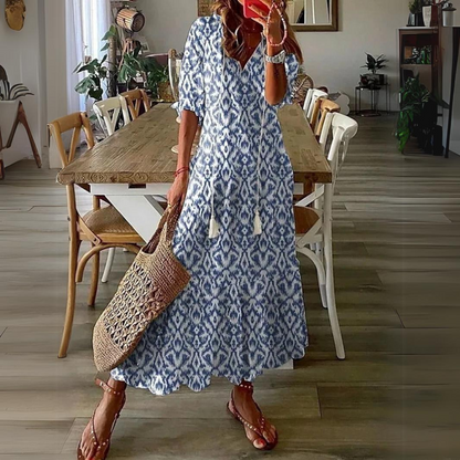 Abito Maxi con Stampa Floreale Otilia per uno Stile Senza Sforzo Stile Italiano