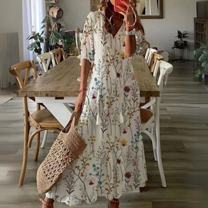 Abito Maxi con Stampa Floreale Otilia per uno Stile Senza Sforzo Stile Italiano