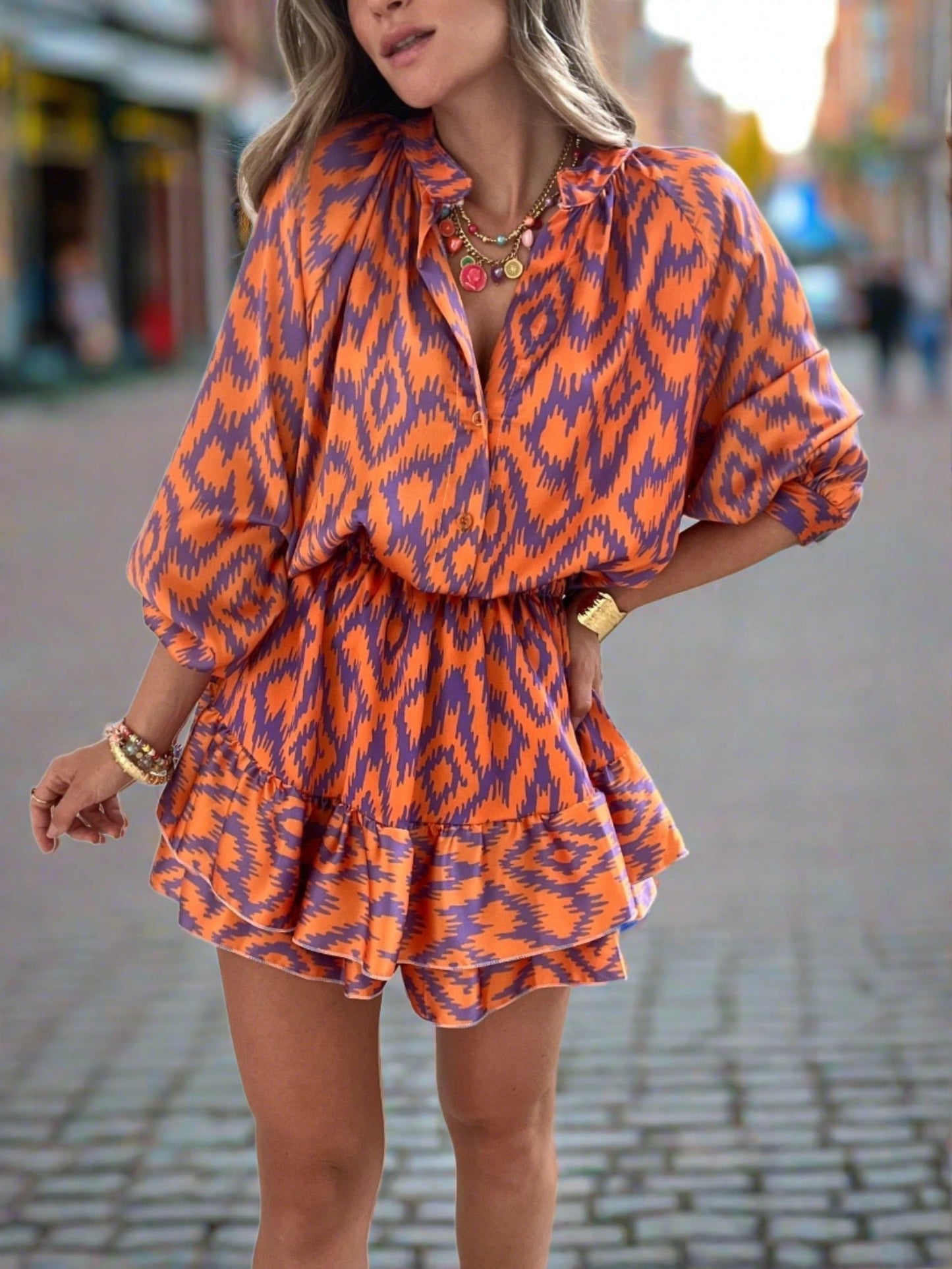 Abito Midi Chic per l'Estate - Stile e Comfort Senza Sforzo Stile Italiano