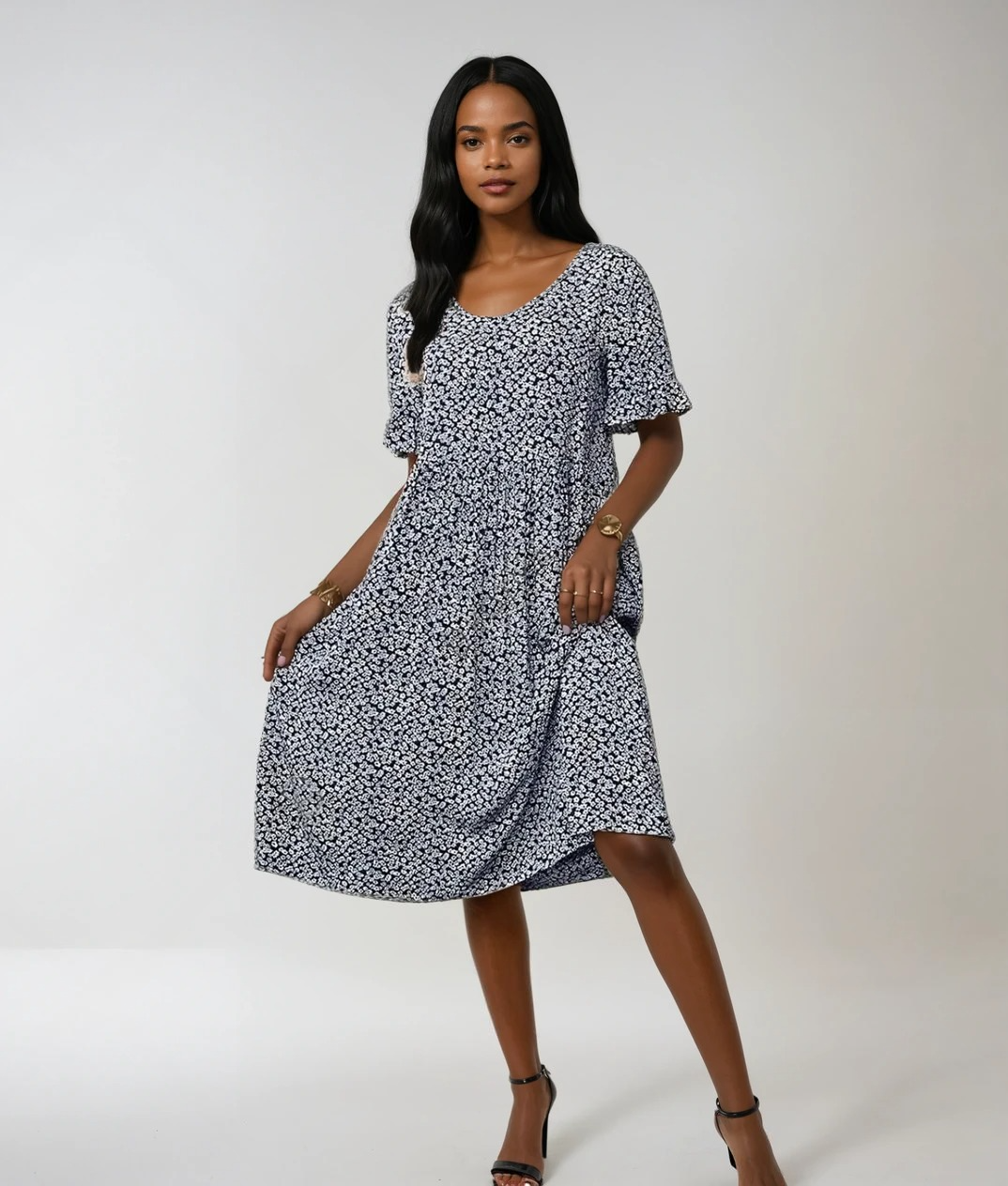 Abito Midi Elegante a Pois per Ogni Occasione Chic Stile Italiano