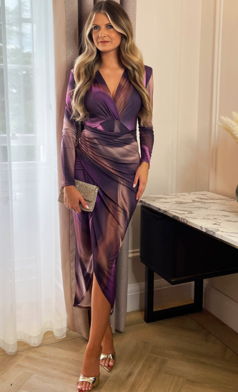 Abito Midi Estivo con Stampa Floreale Chic per uno Stile Senza Sforzo Stile Italiano