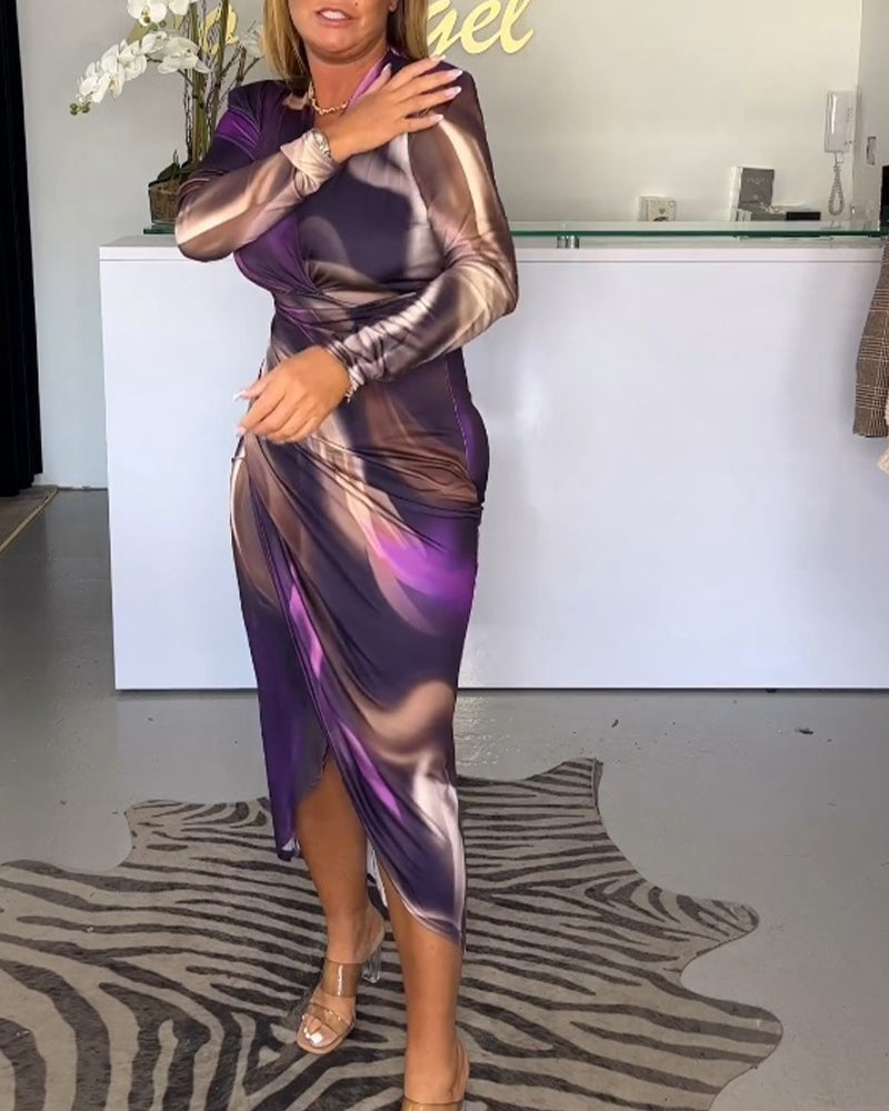 Abito Midi Estivo con Stampa Floreale Chic per uno Stile Senza Sforzo Stile Italiano