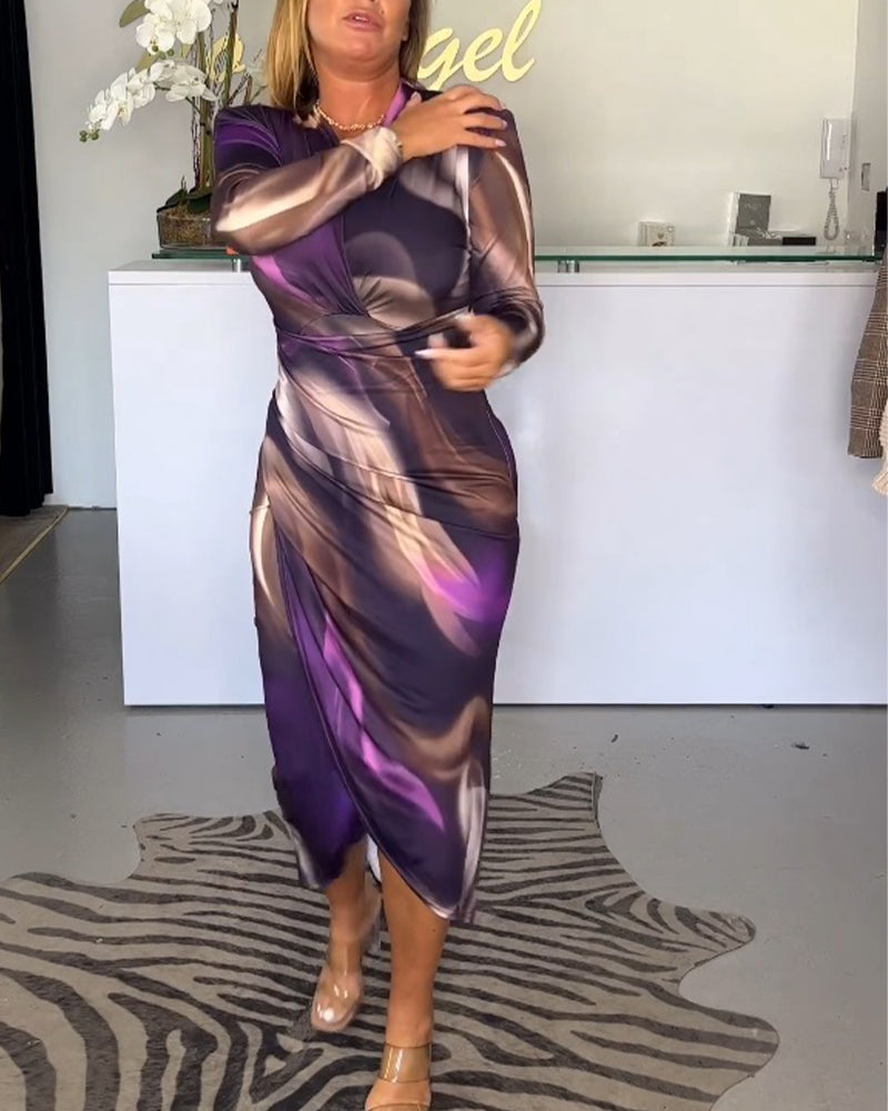 Abito Midi Estivo con Stampa Floreale Chic per uno Stile Senza Sforzo Stile Italiano
