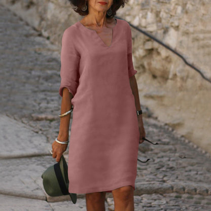 Abito estivo elegante a metà lunghezza per uno stile senza sforzo Stile Italiano