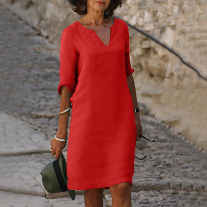 Abito estivo elegante a metà lunghezza per uno stile senza sforzo Stile Italiano
