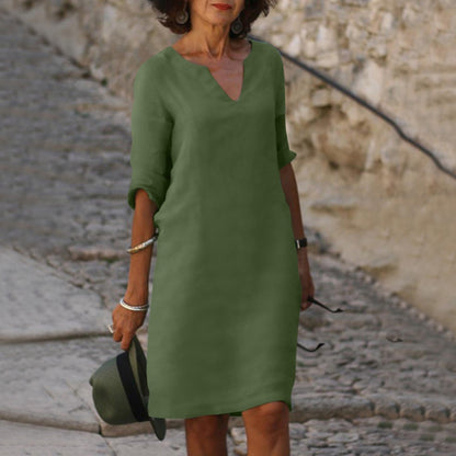 Abito estivo elegante a metà lunghezza per uno stile senza sforzo Stile Italiano