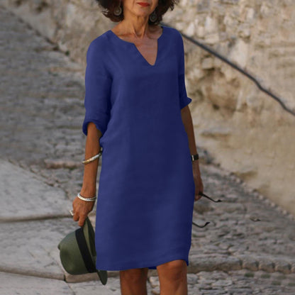 Abito estivo elegante a metà lunghezza per uno stile senza sforzo Stile Italiano