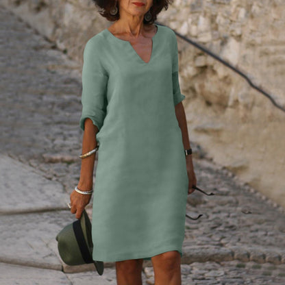 Abito estivo elegante a metà lunghezza per uno stile senza sforzo Stile Italiano