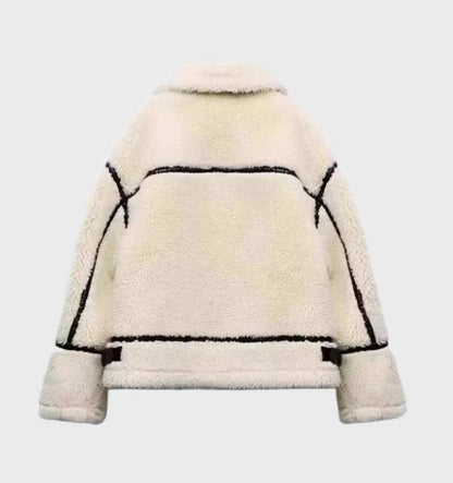 Elena - Giacca in Fleece Oversize e Calda con Chiusura a Zip