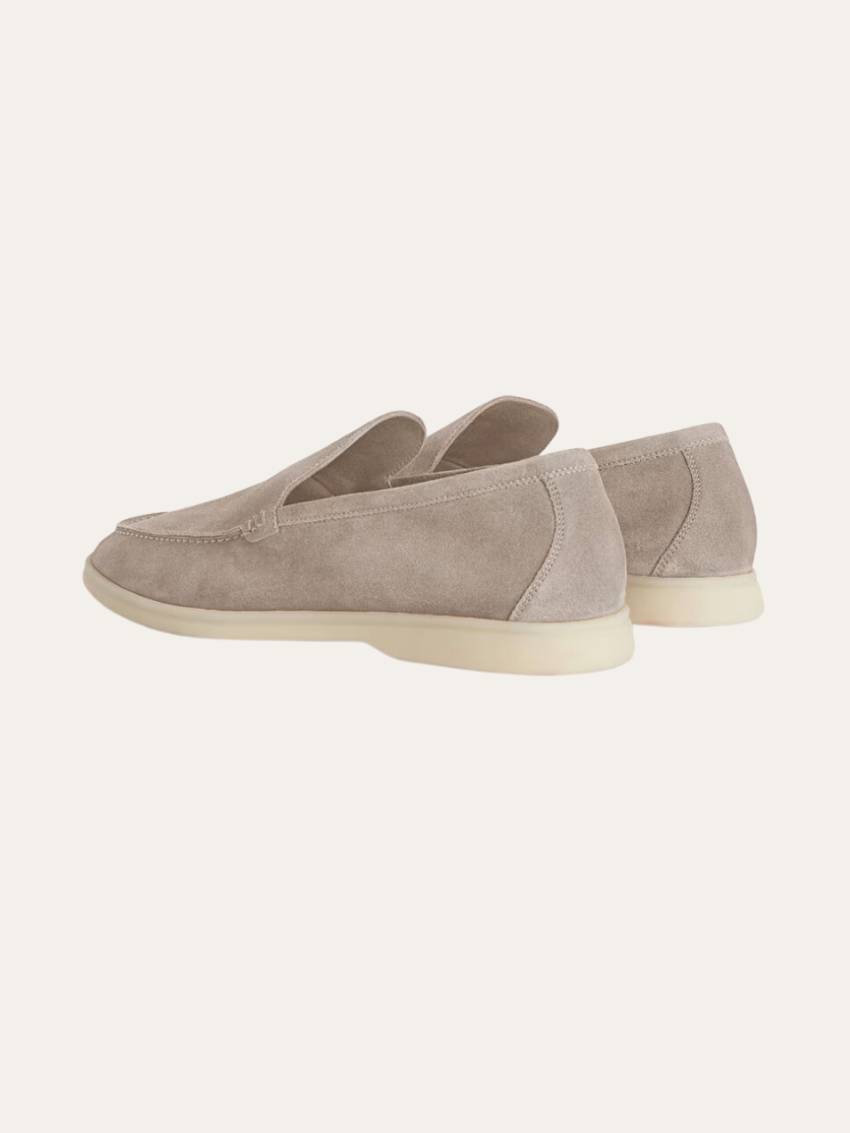 Mocassini Eleganti Beige in Suede - Scarpe di Comfort Stiloso