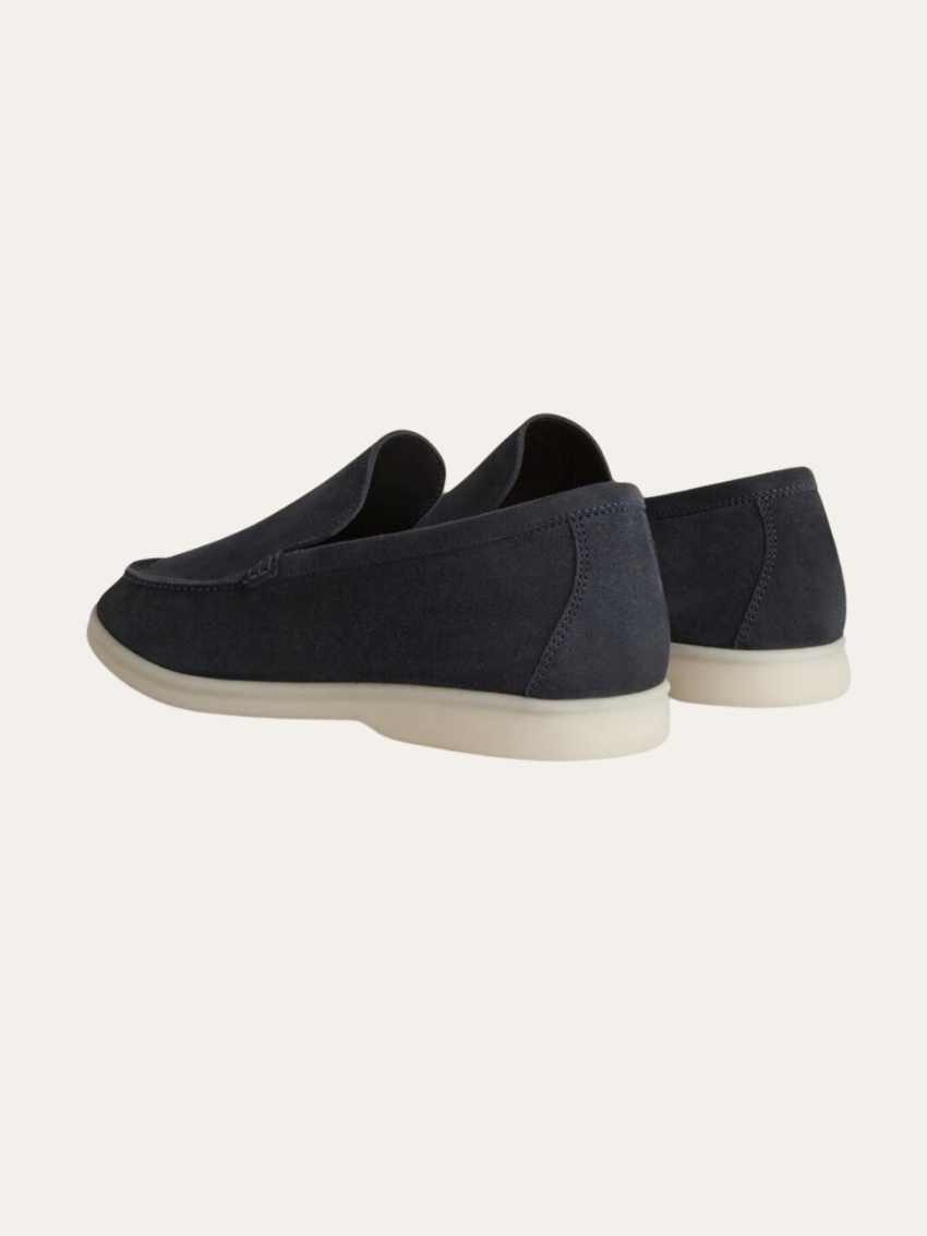 Mocassini Eleganti in Suede Blu Marino per Comfort Stiloso