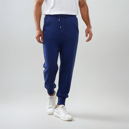 Eleganti Pantaloni in Cashmere Blu – Comfort e Stile