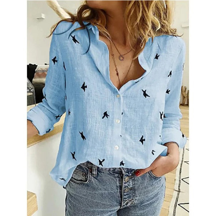 Blusa Casual Button-Down per Eleganza Quotidiana Stile Italiano