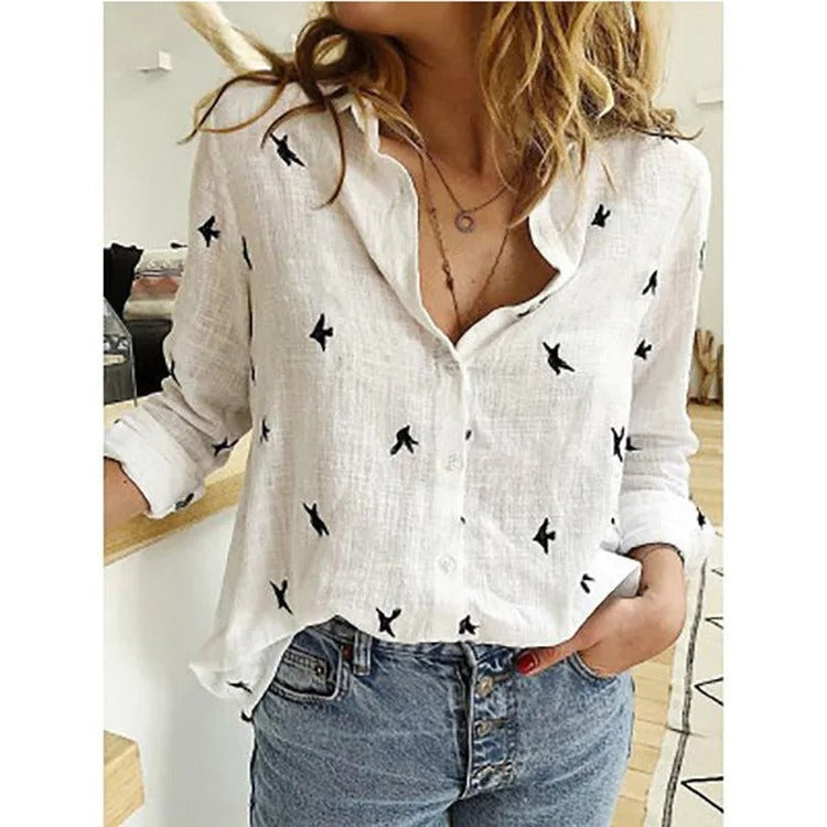 Blusa Casual Button-Down per Eleganza Quotidiana Stile Italiano