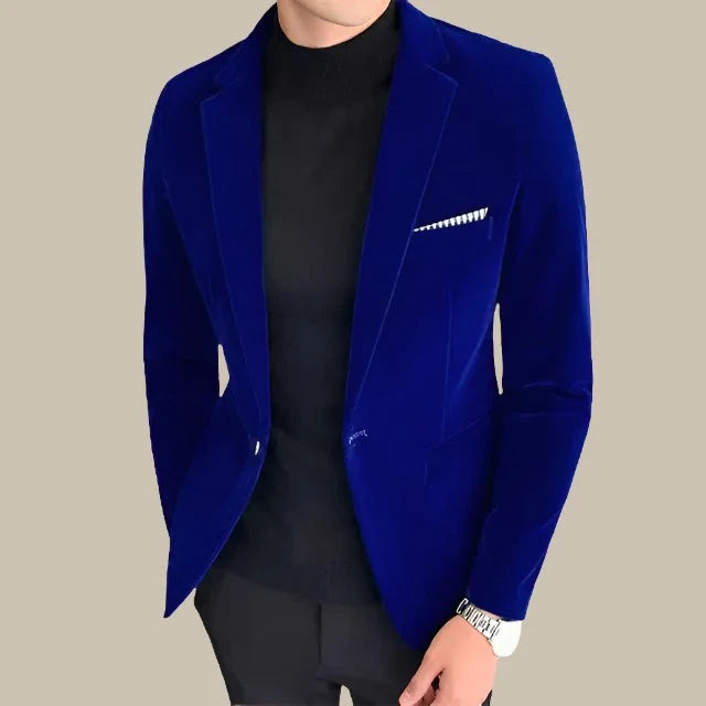 Marco - Blazer elegante in velluto slim fit per un look raffinato