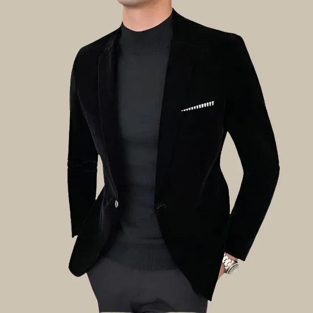 Marco - Blazer elegante in velluto slim fit per un look raffinato