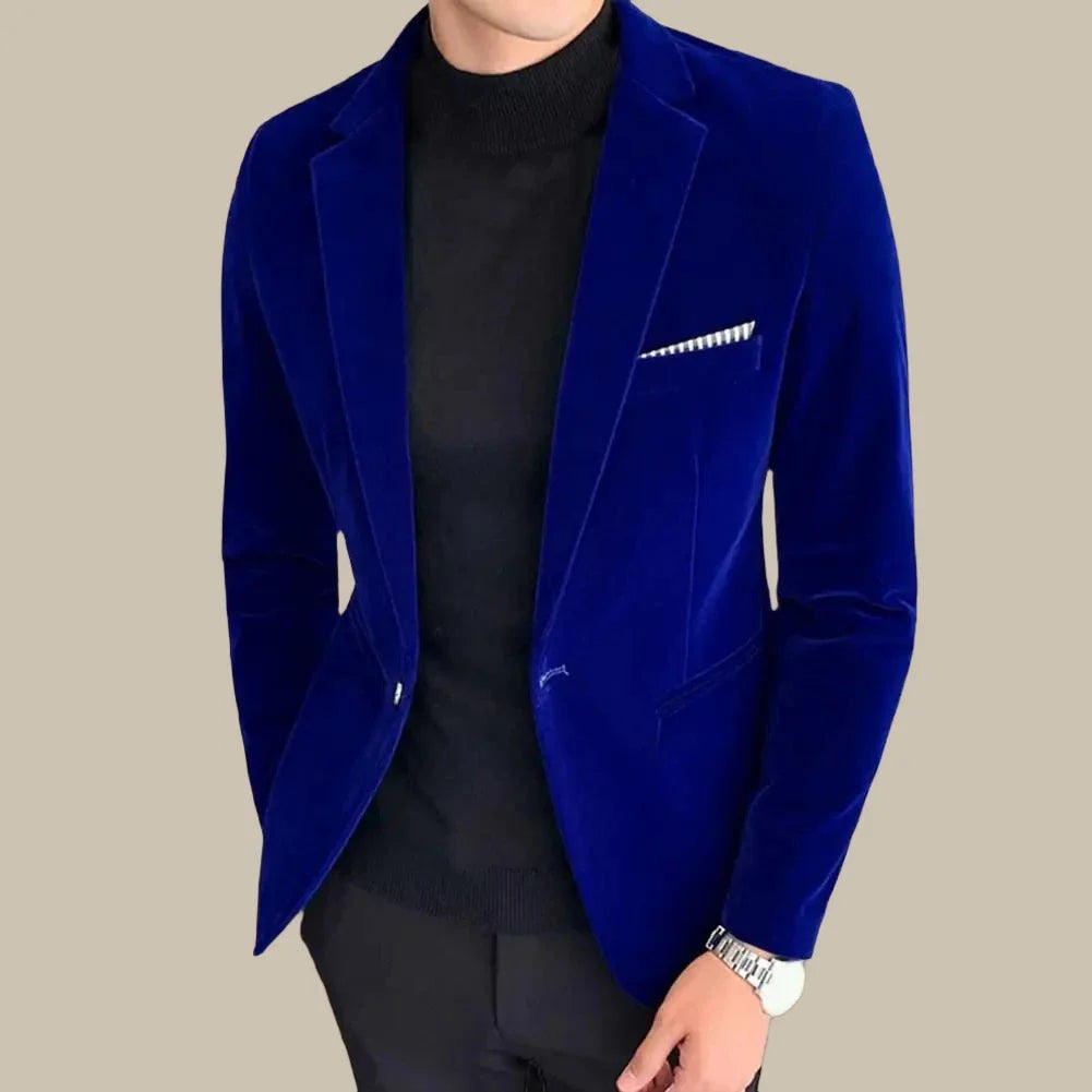 Marco - Blazer elegante in velluto slim fit per un look raffinato