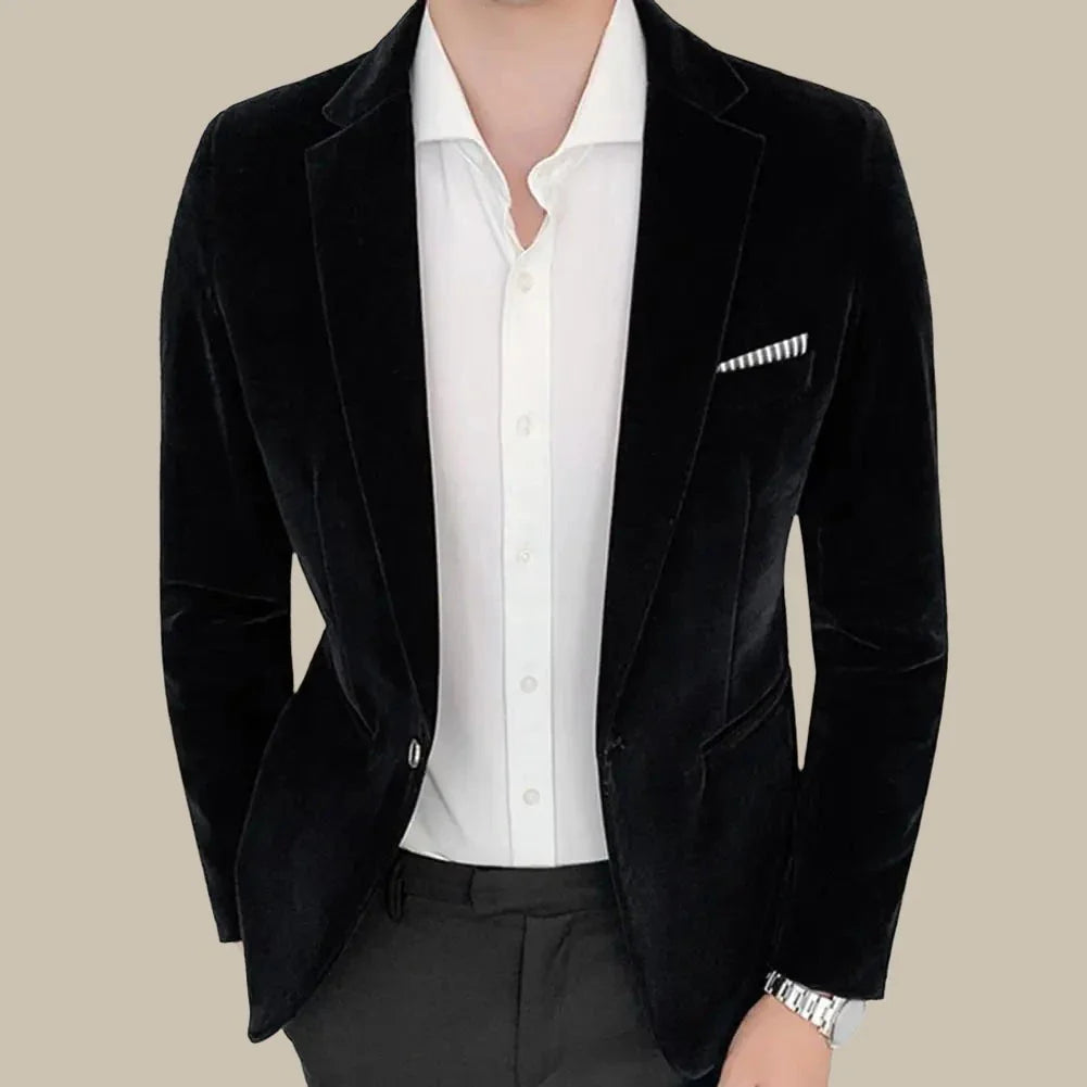 Marco - Blazer elegante in velluto slim fit per un look raffinato