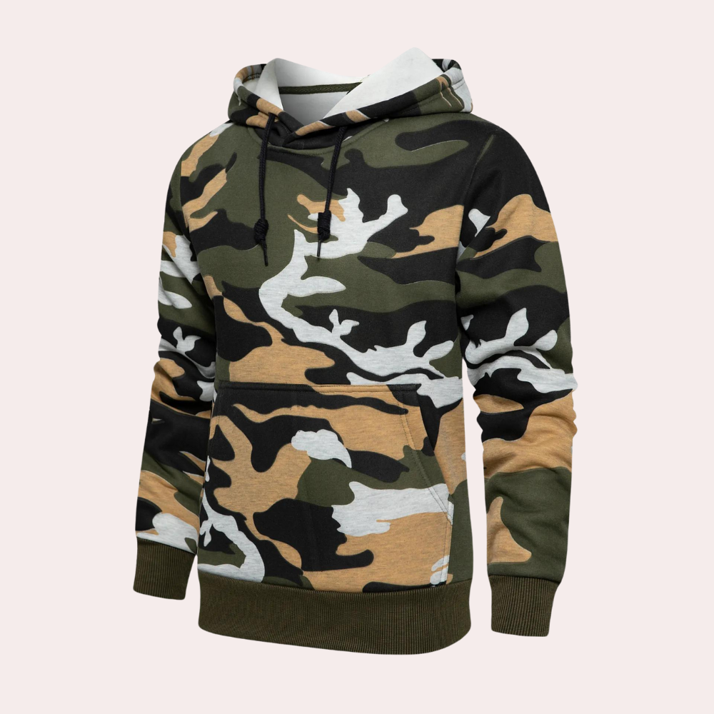 Thorian – Felpa alla Moda con Motivo Camouflage per Uomo